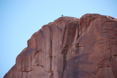 Base Jumping Along Kane Creek Road Near Moab, UT