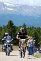 Lance Nearing Finish, 2009 Leadville 100