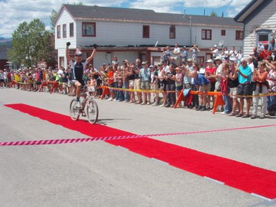 Dave Wiens at Leadville 100 Finish 2007