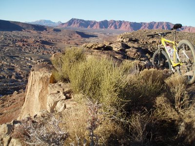 View Along Ridge on Barrel Roll Trail