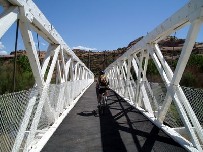 Historic Dewey Bridge on Kokopelli Trail