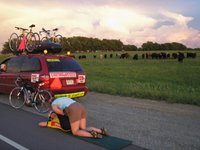 Trying to Get my SI Joint to Pop, Race Across America 2006