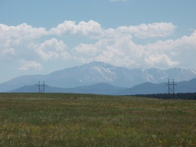 Pikes Peak from Hwy 83 just South of County Line Road