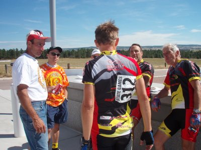 Stage Games of America Raod Race - Pikes Peak Velo Members Hanging Out