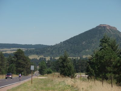 Cycling near Larkspur, CO