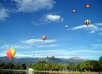 Hot Air Balloons With Pikes Peak