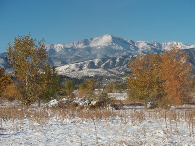 Pikes Peak after Fall Snow