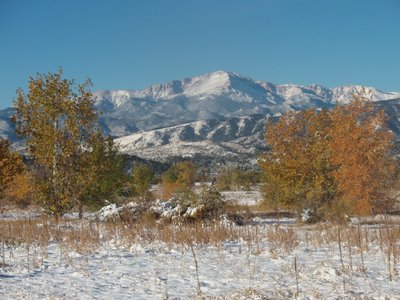 Pikes Peak after Fall Snow