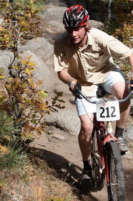 Eddie Miller at the Sand Creek Fall Mountain Bike Race