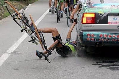 Bike Race Crash