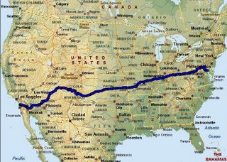 2008 Race Across America Route
