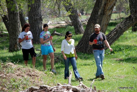 Walking in the Woods at DragonFly Farm