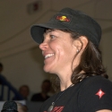 Rebecca Rusch at Racer Meeting