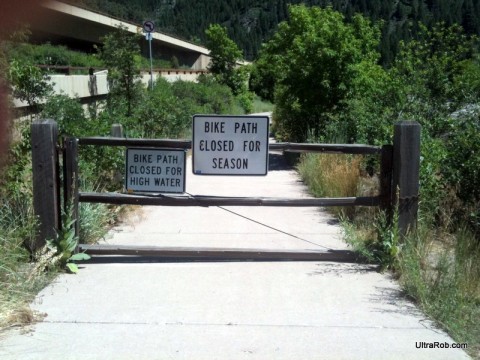 Glenwood Canyon Bike Path Closed