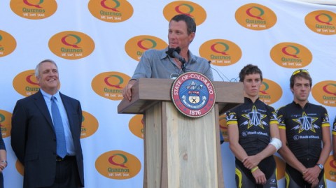 Lance Armstrong Speaking at Quiznos Pro Challenge Press Conference