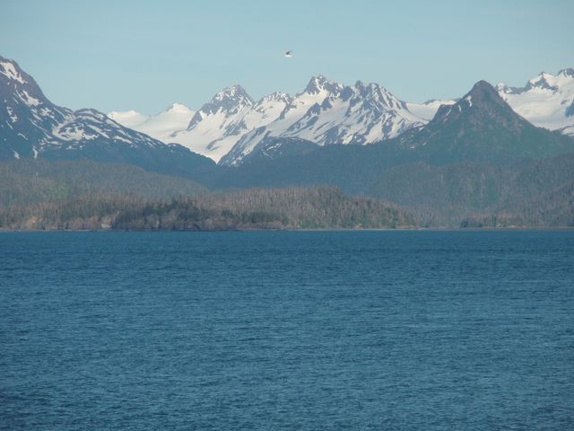 Kachemak Bay and Mountains Near Homer