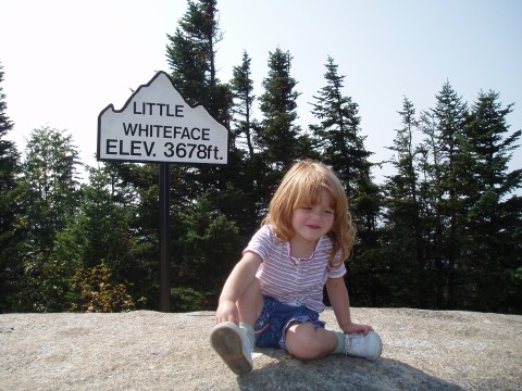 Danielle at the top of Little Whiteface Mountain