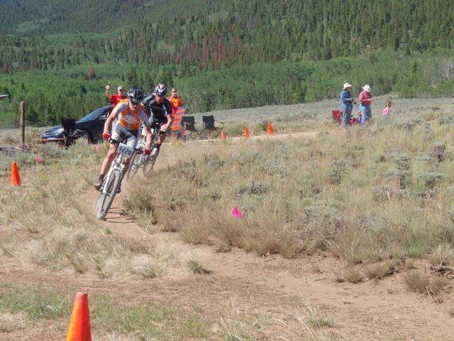 Leadville 100 MTB Bottom of Columbine Climb Inbound