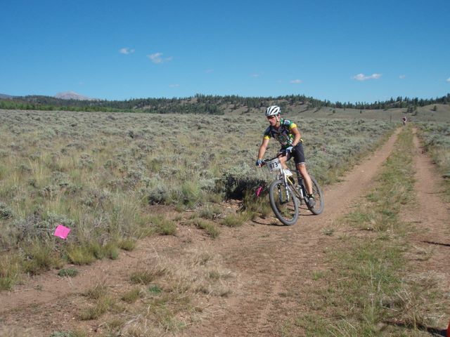 Leadville 100 Bottom of Columbine Climb Outbound