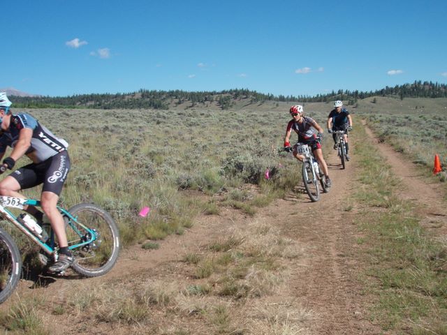 Leadville 100 Bottom of Columbine Climb Outbound