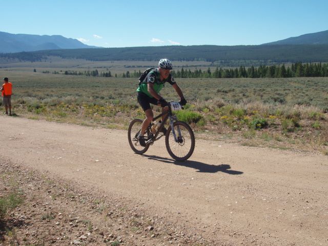Leadville 100 Bottom of Columbine Climb Outbound