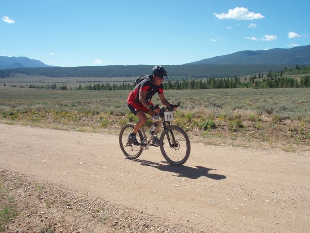 Leadville 100 Bottom of Columbine Climb Outbound